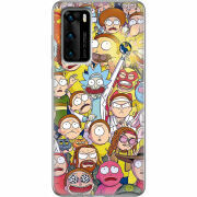 Чехол BoxFace Huawei P40 Rick and Morty