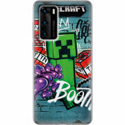 Чехол BoxFace Huawei P40 Minecraft Graffiti