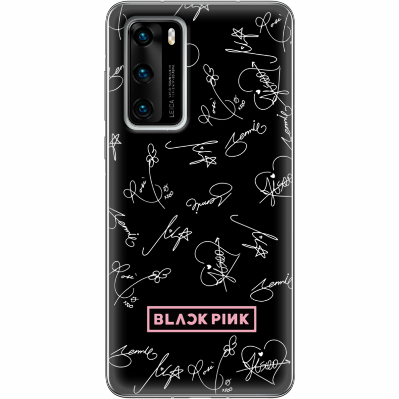 Чехол BoxFace Huawei P40 Blackpink автограф