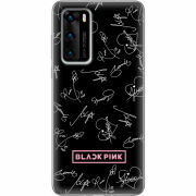 Чехол BoxFace Huawei P40 Blackpink автограф