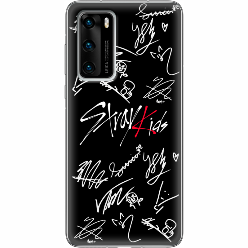 Чехол BoxFace Huawei P40 Stray Kids автограф