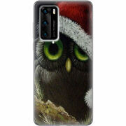 Чехол BoxFace Huawei P40 Christmas Owl