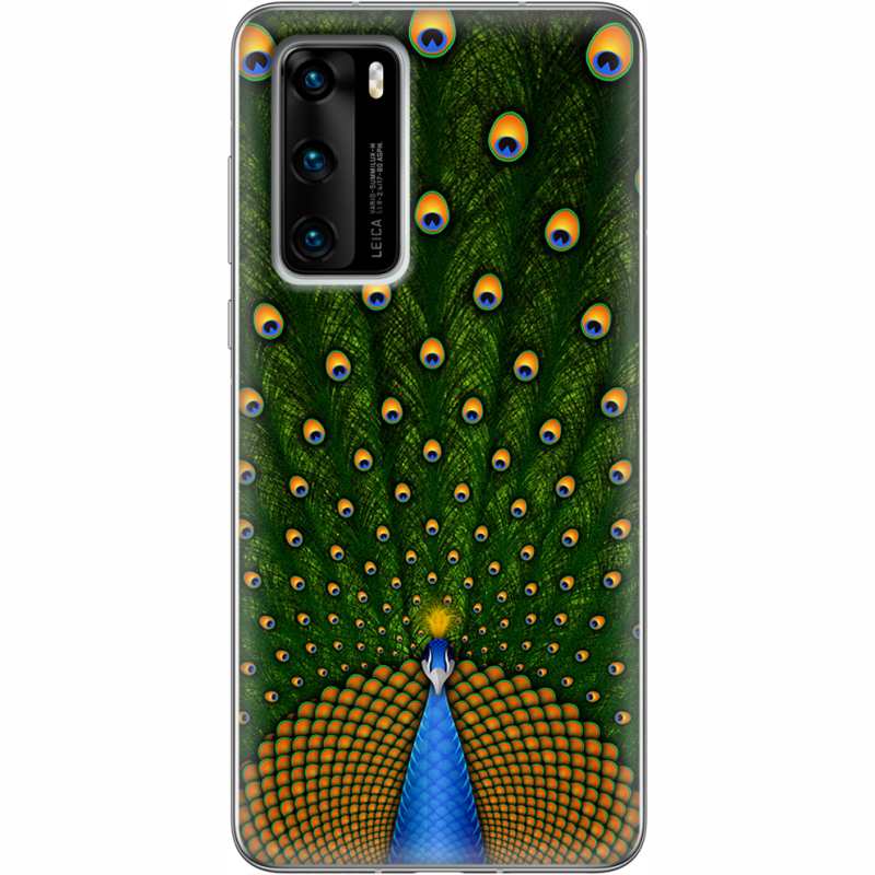 Чехол BoxFace Huawei P40 Peacocks Tail