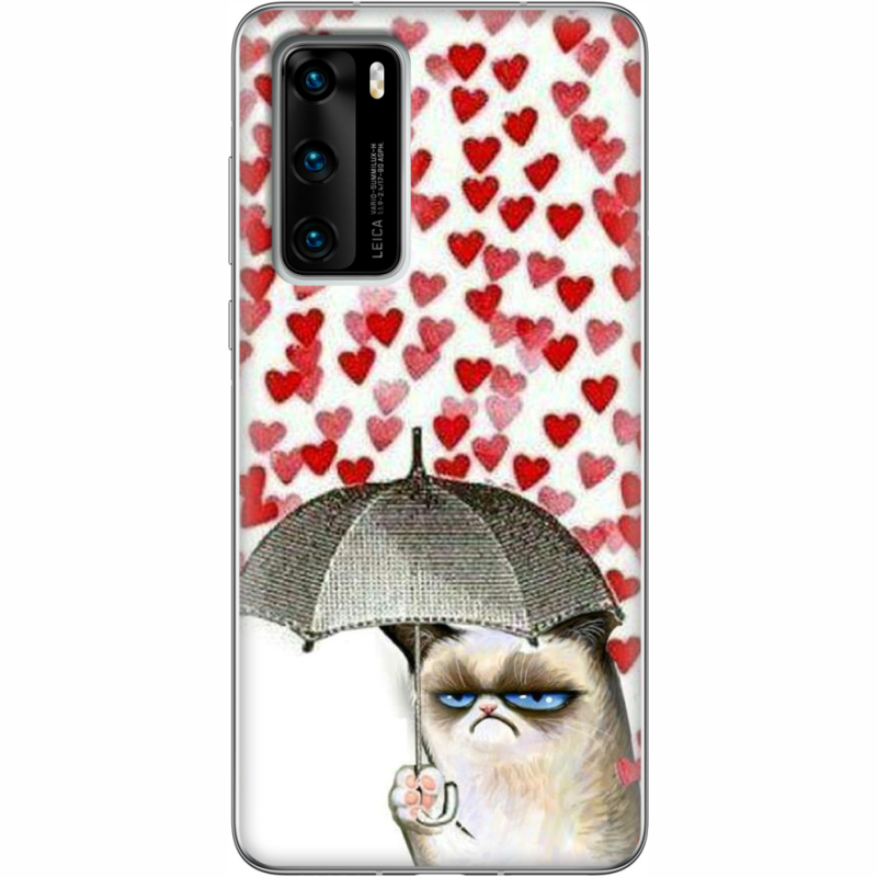 Чехол BoxFace Huawei P40 Raining Hearts