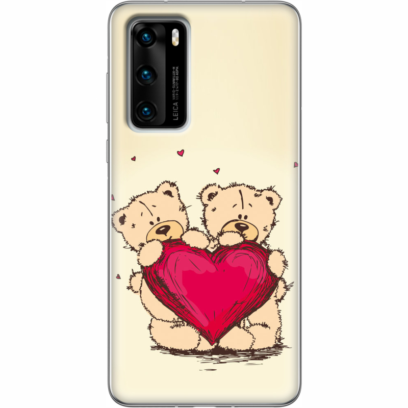 Чехол BoxFace Huawei P40 Teddy Bear Love