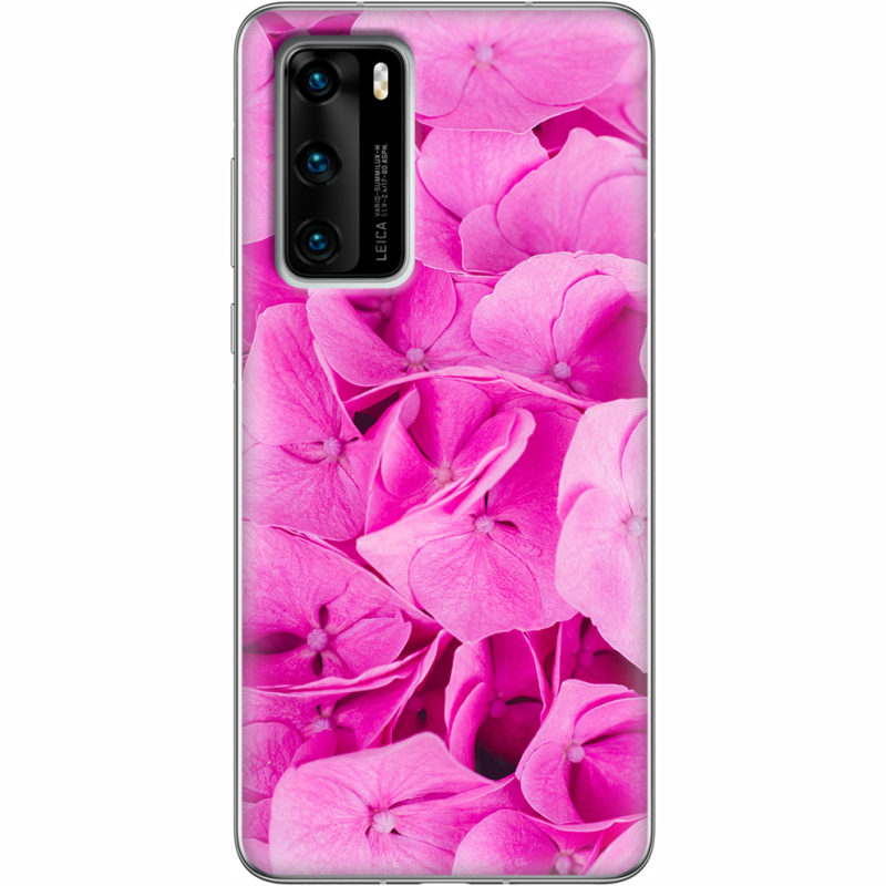 Чехол BoxFace Huawei P40 Pink Flowers