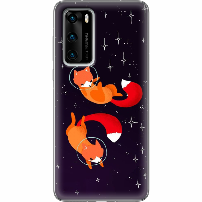 Чехол BoxFace Huawei P40 Fox-Astronauts