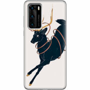 Чехол BoxFace Huawei P40 Black Deer