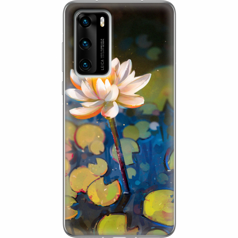 Чехол BoxFace Huawei P40 Waterlily