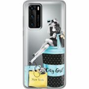 Прозрачный чехол BoxFace Huawei P40 City Girl