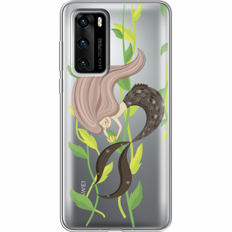 Прозрачный чехол BoxFace Huawei P40 Cute Mermaid