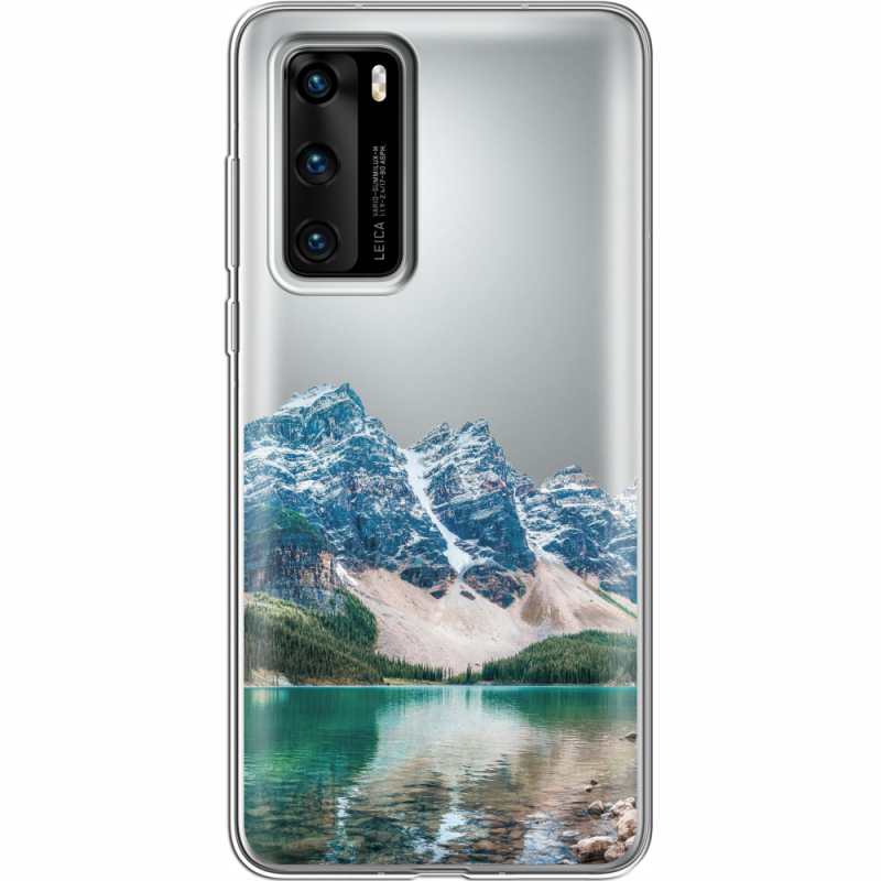 Прозрачный чехол BoxFace Huawei P40 Blue Mountain