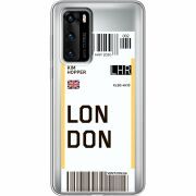 Прозрачный чехол BoxFace Huawei P40 Ticket London