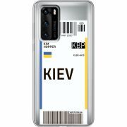 Прозрачный чехол BoxFace Huawei P40 Ticket Kiev
