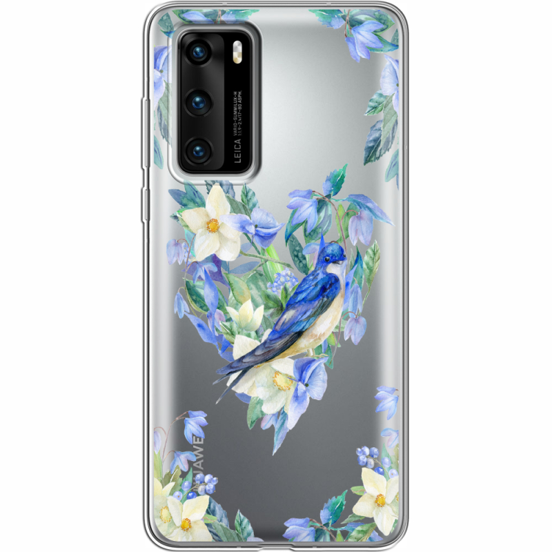 Прозрачный чехол BoxFace Huawei P40 Spring Bird