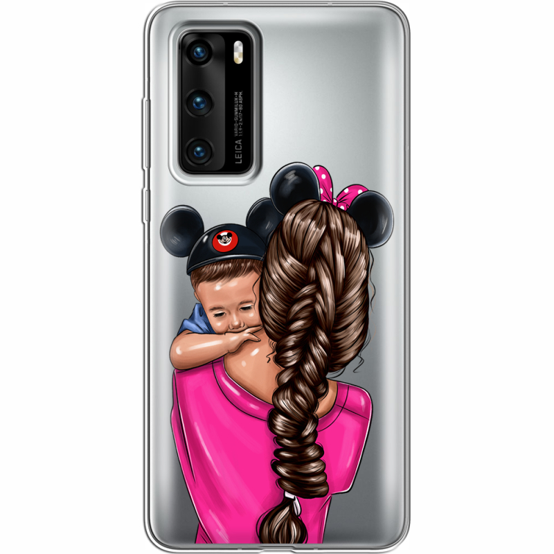 Прозрачный чехол BoxFace Huawei P40 Mouse Mommy