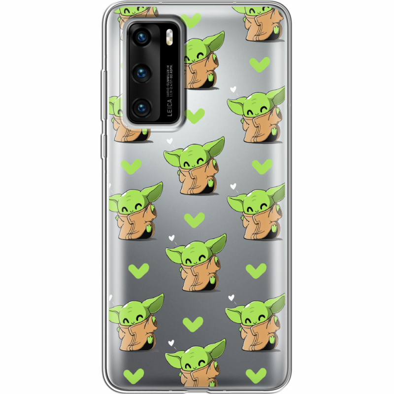 Прозрачный чехол BoxFace Huawei P40 Pattern Baby Yoda