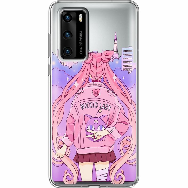 Прозрачный чехол BoxFace Huawei P40 Wiked Lady