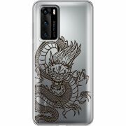 Прозрачный чехол BoxFace Huawei P40 Chinese Dragon