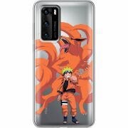 Прозрачный чехол BoxFace Huawei P40 Naruto and Kurama