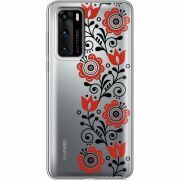 Прозрачный чехол BoxFace Huawei P40 Ethno Ornament