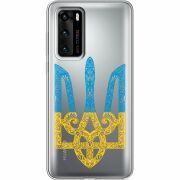 Прозрачный чехол BoxFace Huawei P40 Gold Trident