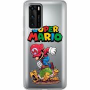 Прозрачный чехол BoxFace Huawei P40 Super Mario