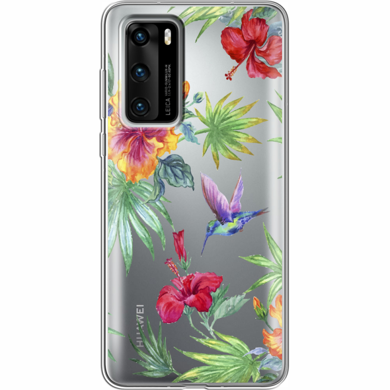 Прозрачный чехол BoxFace Huawei P40 Tropical