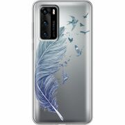 Прозрачный чехол BoxFace Huawei P40 Feather