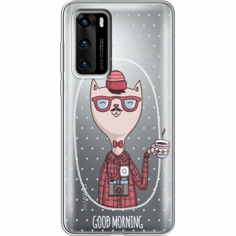 Прозрачный чехол BoxFace Huawei P40 Good Morning