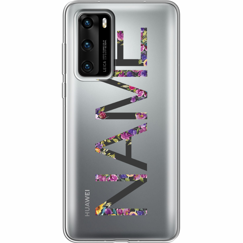 Прозрачный чехол BoxFace Huawei P40 Именной