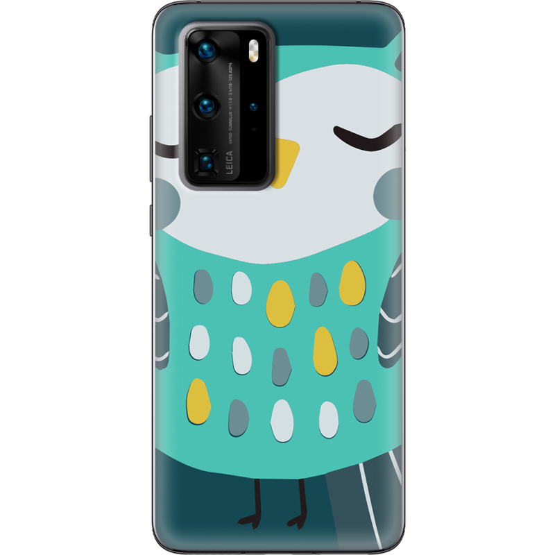 Чехол BoxFace Huawei P40 Pro Green Owl