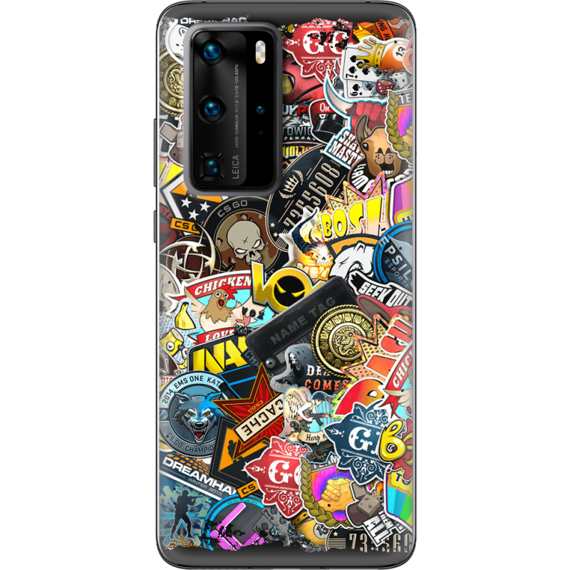 Чехол BoxFace Huawei P40 Pro CS:Go Stickerbombing