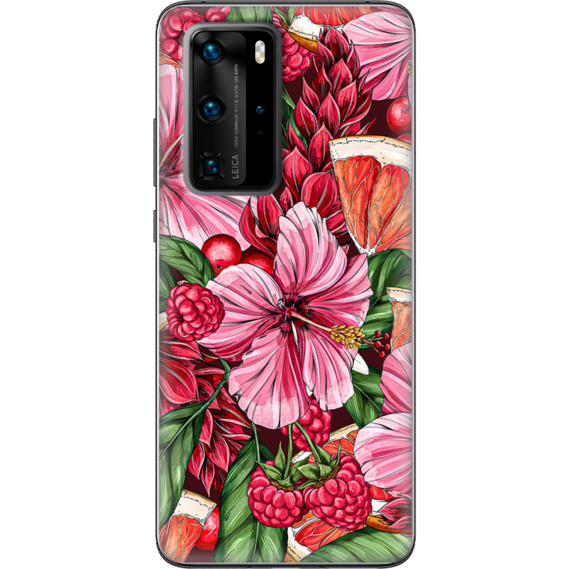 Чехол BoxFace Huawei P40 Pro Tropical Flowers