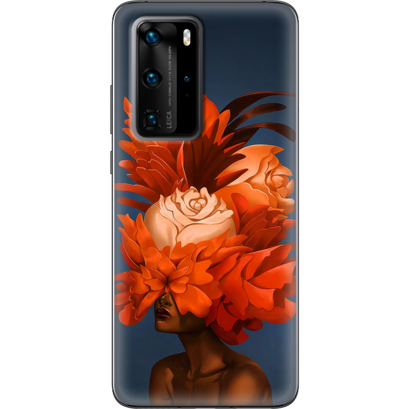 Чехол BoxFace Huawei P40 Pro Exquisite Orange Flowers