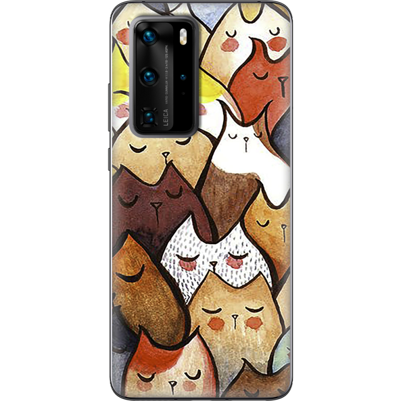 Чехол BoxFace Huawei P40 Pro Sleepy Cats