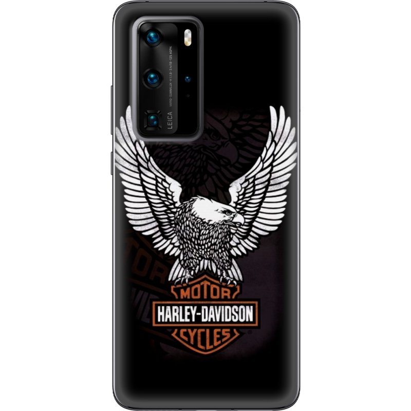 Чехол BoxFace Huawei P40 Pro Harley Davidson and eagle