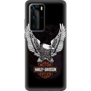 Чехол BoxFace Huawei P40 Pro Harley Davidson and eagle