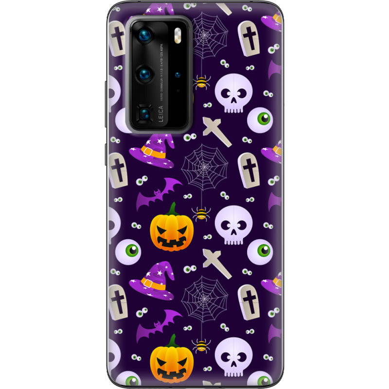 Чехол BoxFace Huawei P40 Pro Halloween Purple Mood