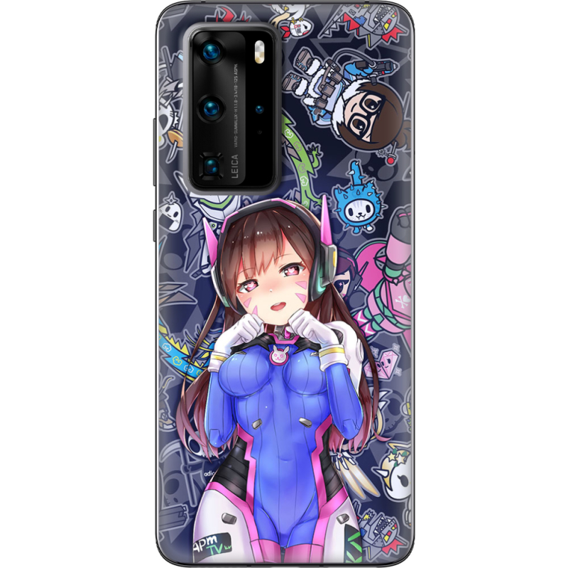 Чехол BoxFace Huawei P40 Pro Overwatch D.VA