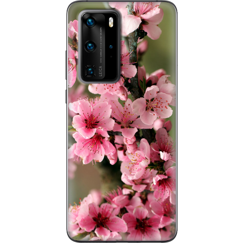 Чехол BoxFace Huawei P40 Pro Вишневые Цветы