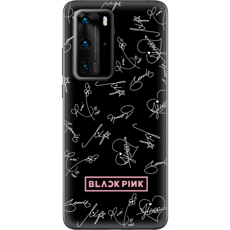 Чехол BoxFace Huawei P40 Pro Blackpink автограф