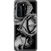 Чехол BoxFace Huawei P40 Pro Black and White Roses