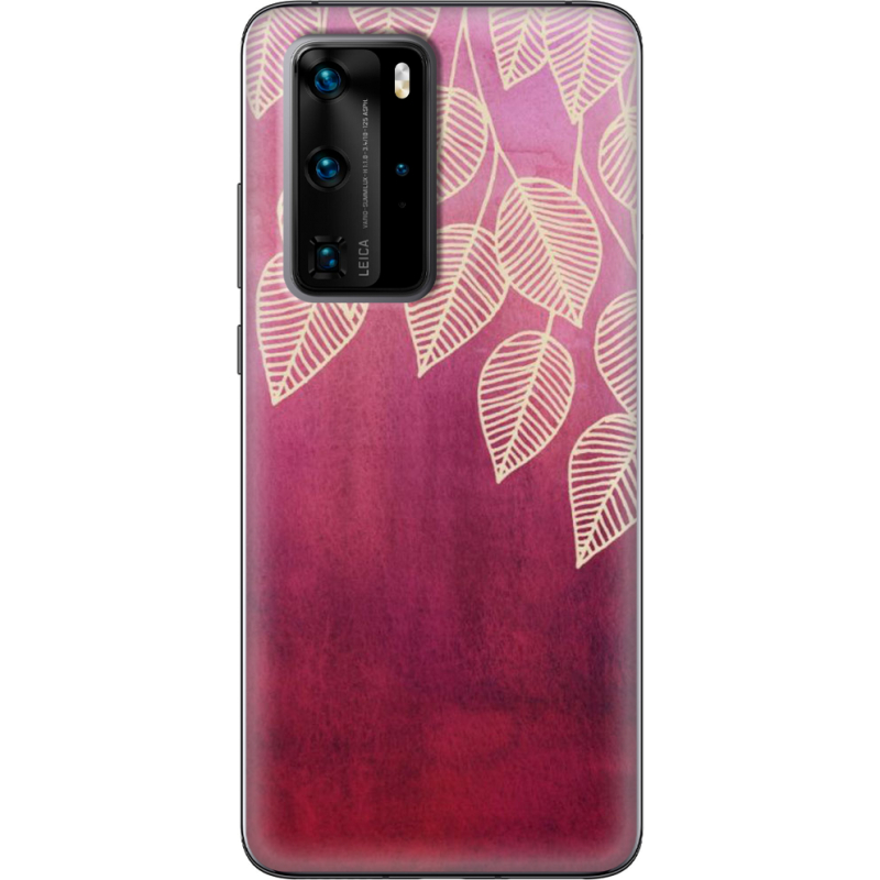 Чехол BoxFace Huawei P40 Pro Gold Leaves