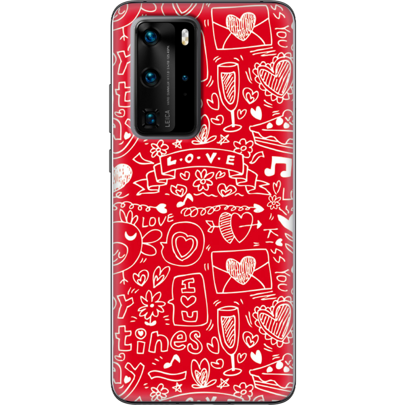 Чехол BoxFace Huawei P40 Pro Happy Valentines