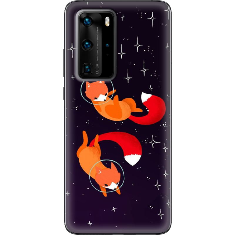 Чехол BoxFace Huawei P40 Pro Fox-Astronauts