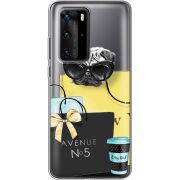 Прозрачный чехол BoxFace Huawei P40 Pro Fashion Pug