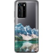 Прозрачный чехол BoxFace Huawei P40 Pro Blue Mountain