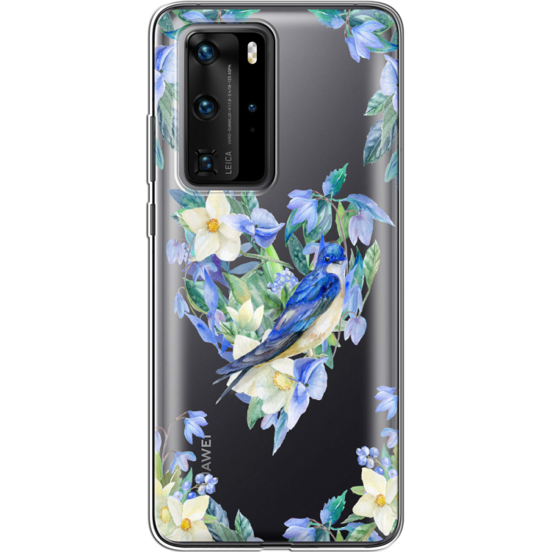 Прозрачный чехол BoxFace Huawei P40 Pro Spring Bird