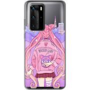 Прозрачный чехол BoxFace Huawei P40 Pro Wiked Lady